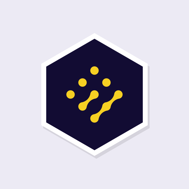 Sticker hexagonal